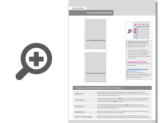 Product Bild durchschreibes__tze_din_a7_hoch__4-fach__4_1-farbig__25_s__tze_je_block
