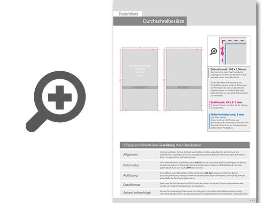 Product Bild durchschreibes__tze_din_lang_hoch__3-fach__1_1-farbig__25_s__tze_je_block