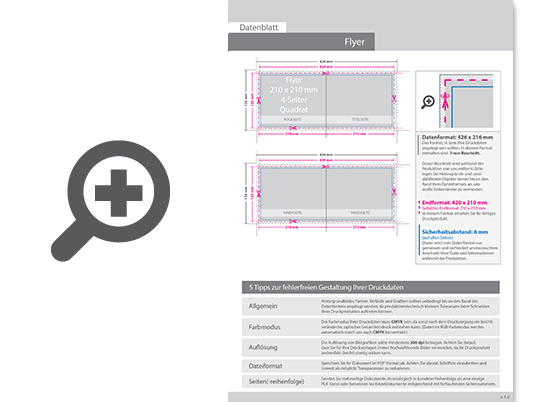 Product Bild faltblatt__gefalzt_auf_quadrat_21_0_cm_x_21_0_cm__4-seiter__beidseitig_bedruckt_(4_4_farbig_+_2_sonderfarben_hks)