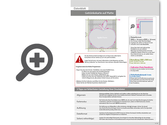 Product Bild getr__nkekarte_auf_platte_in_apfel-form_konturgefr__st___einseitig_4_0-farbig_bedruckt
